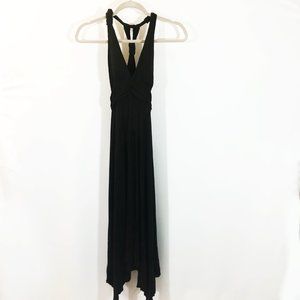 Long Racerback Beach Dress with Asymmetrical Hem